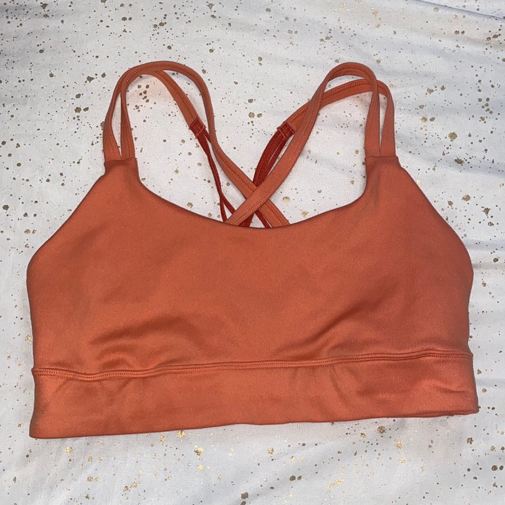 coral crossback sport bra